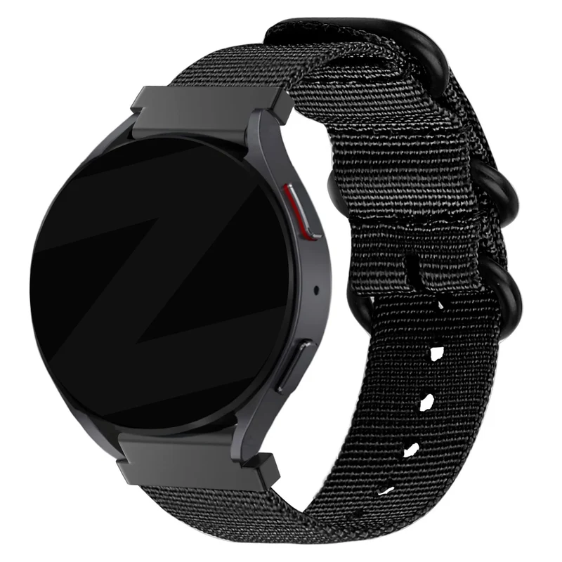 Bandz OnePlus Watch 4 - 47mm Schnallen-Nylonarmband (Schwarz)