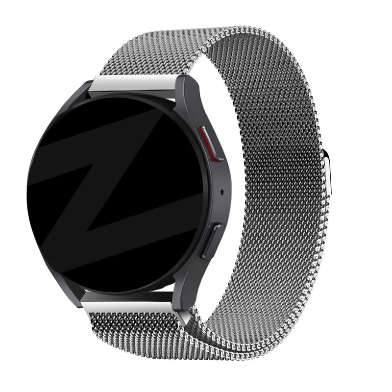 Bandz OnePlus Watch 4 - 47mm Milanese Loop Armband (Silber)