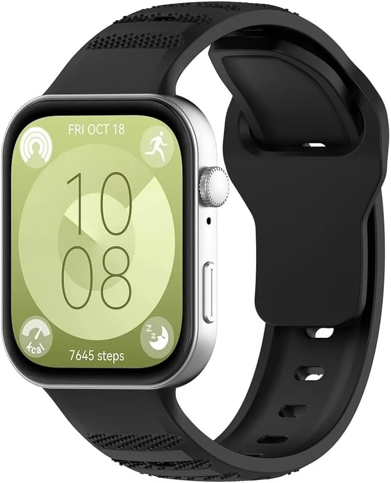 Huawei Watch Fit 5 Pro Outdoor Silikonarmband (Schwarz)