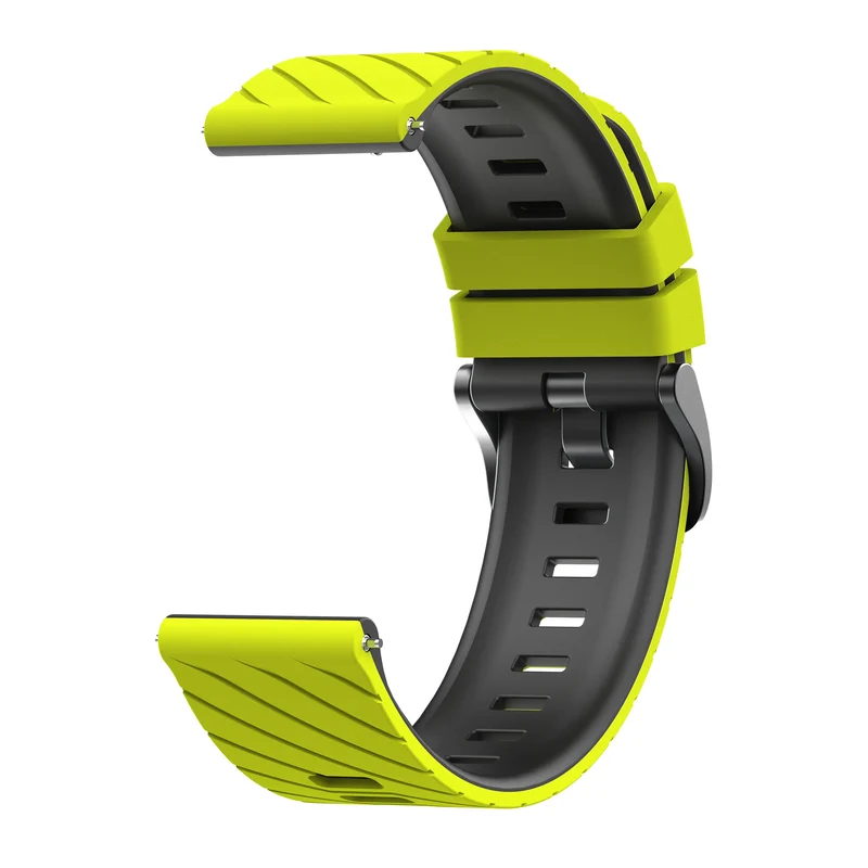 OnePlus Watch 4 - 47mm Twill Sportarmband (Luchtend Gelb/Schwarz)