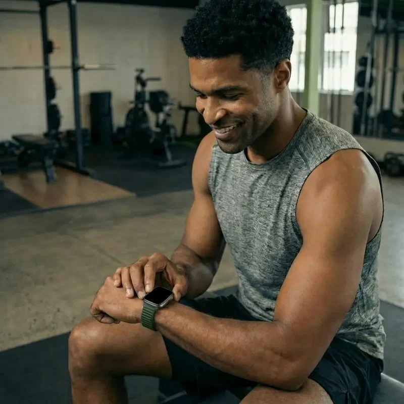 Huawei Watch Fit 5 Wave Nylonarmband (Dunkelgrün)