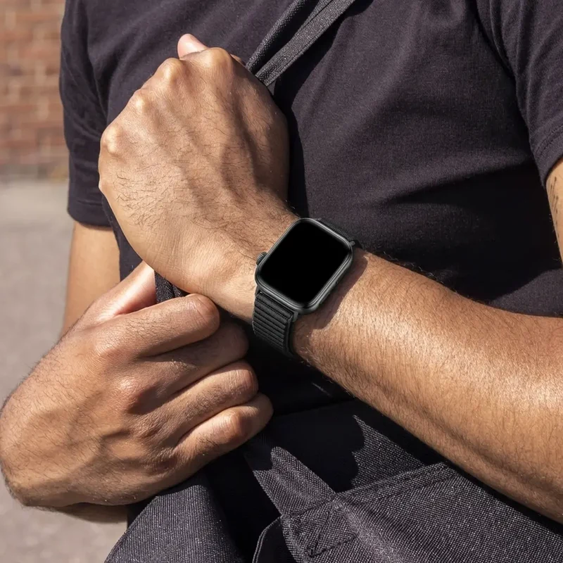 Huawei Watch Fit 5 Wave Nylonarmband (Schwarz)