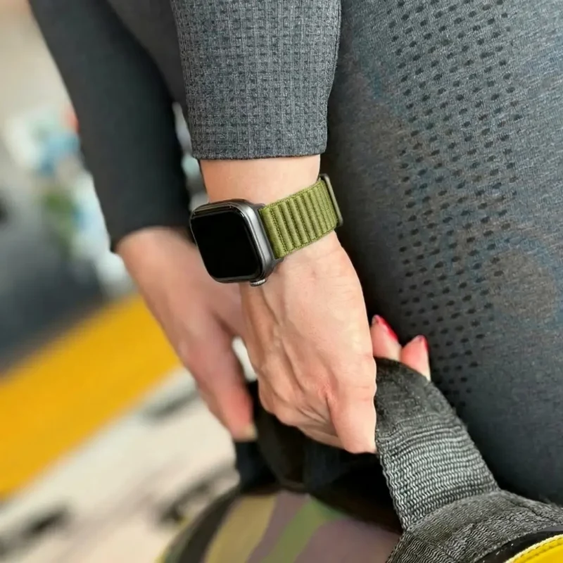Huawei Watch Fit 5 Wave Nylonarmband (Grün)