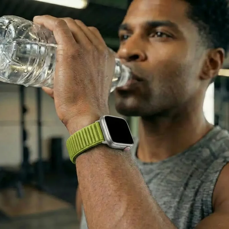 Huawei Watch Fit 5 Wave Nylonarmband (Grün)