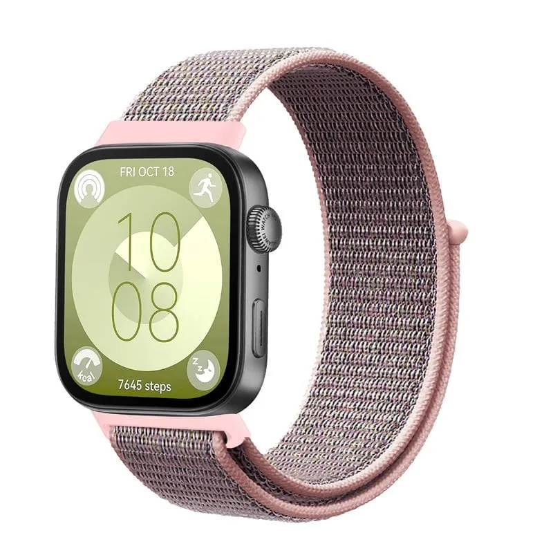 Huawei Watch Fit 5 Nylonarmband (Rosa Sand)