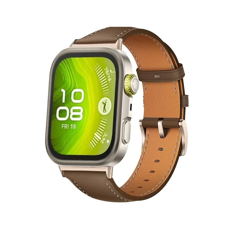 Huawei Watch Fit 5 Pro Lederarmband (Braun)