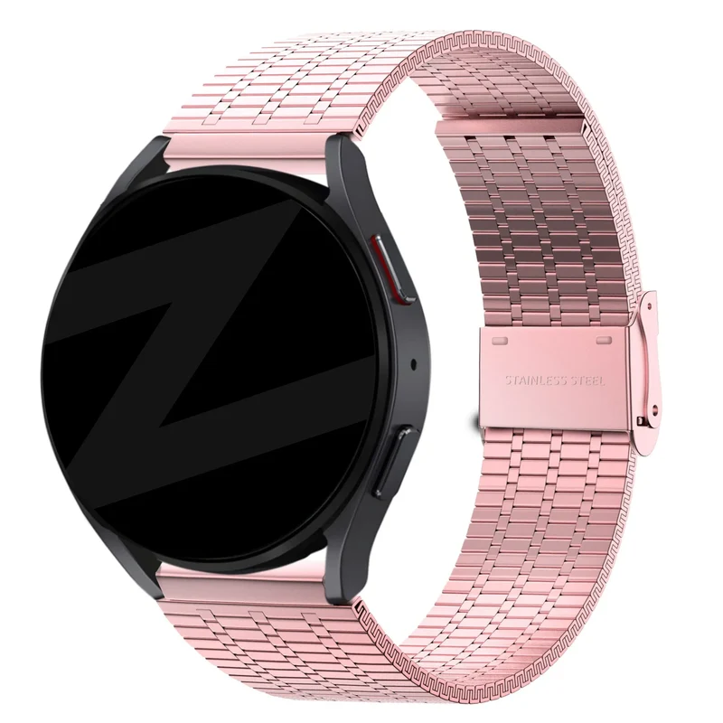 Bandz Huawei Watch GT 2 42mm verstellbares Stahlarmband (Rosa)