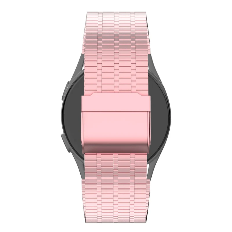 Bandz universeel 20mm verstellbares Stahlarmband (Rosa)