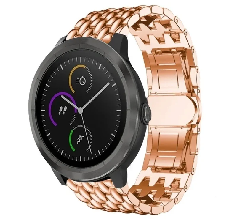 Garmin Vivoactive 4 Drache Gliederarmband - 45mm - Roségold