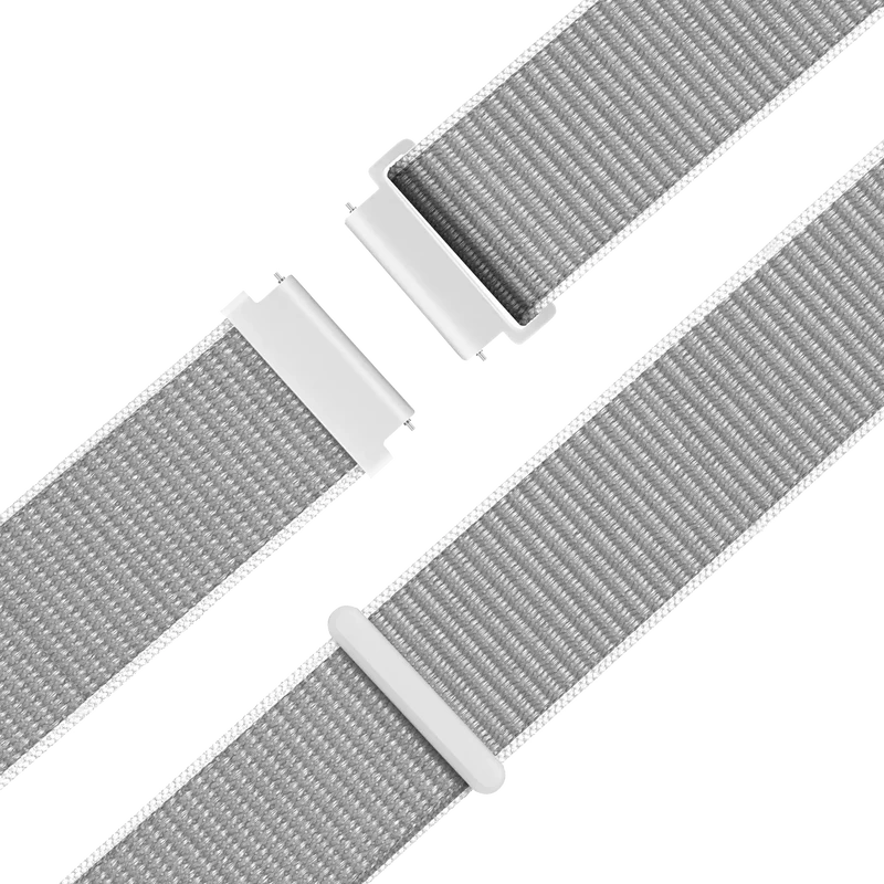 Bandz Garmin Forerunner 265s Nylon Loop Armband (Muschelweiß)