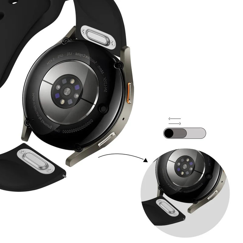 Bandz Noise Noisefit Diva Sportarmband 'Easy Fit' (Schwarz)