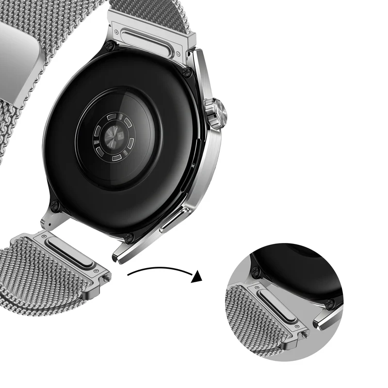 Bandz Noise Endeavour 2 Milanese Armband 'Easy Fit' (Silber)