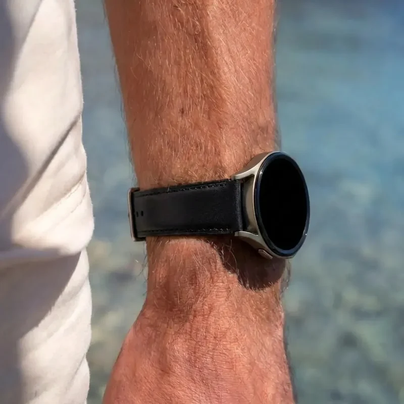 Bandz Noise Endeavour Pro Lederarmband 'Easy Fit' (Schwarz)