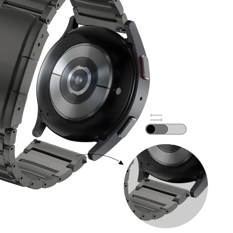 Bandz Noise Noisefit Origin Titan-Gliederarmband (Schwarz)