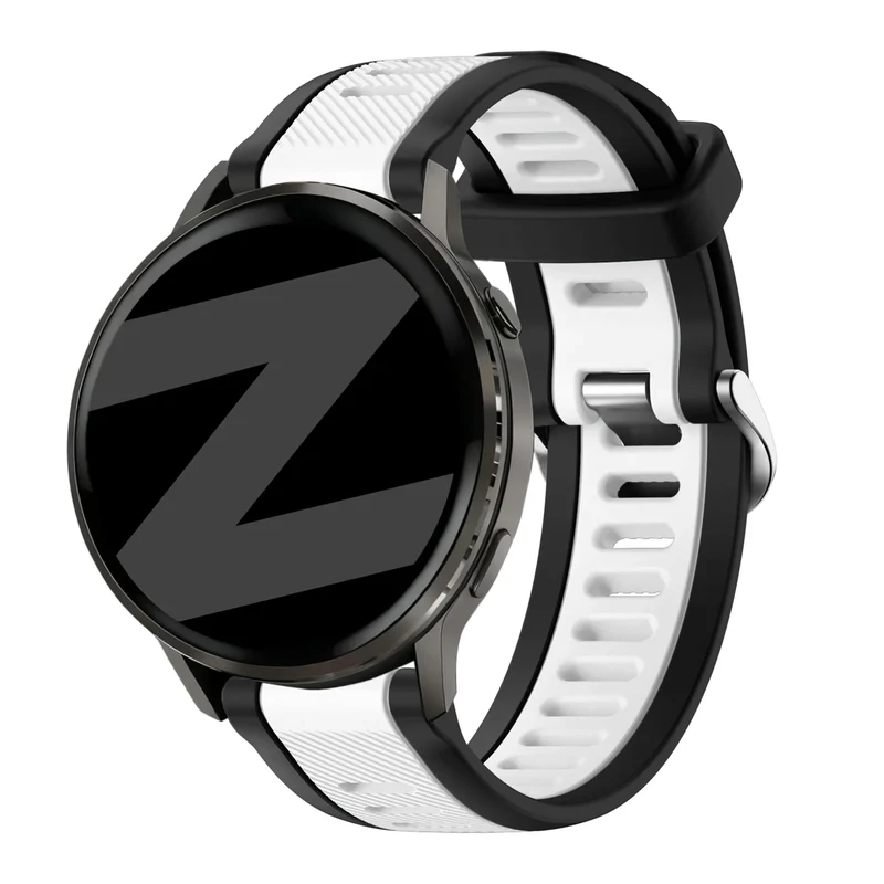 Bandz Garmin Venu 3 Dual Sportarmband mit Schnalle (Schwarz/Weiß)