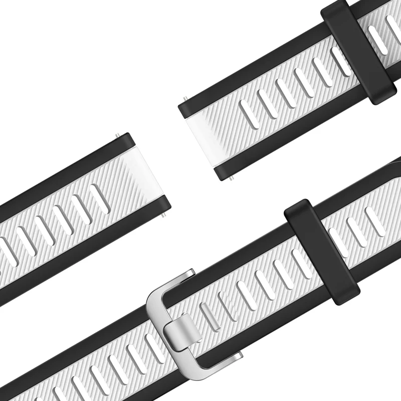 Bandz Garmin Venu 3 Dual Sportarmband mit Schnalle (Schwarz/Weiß)