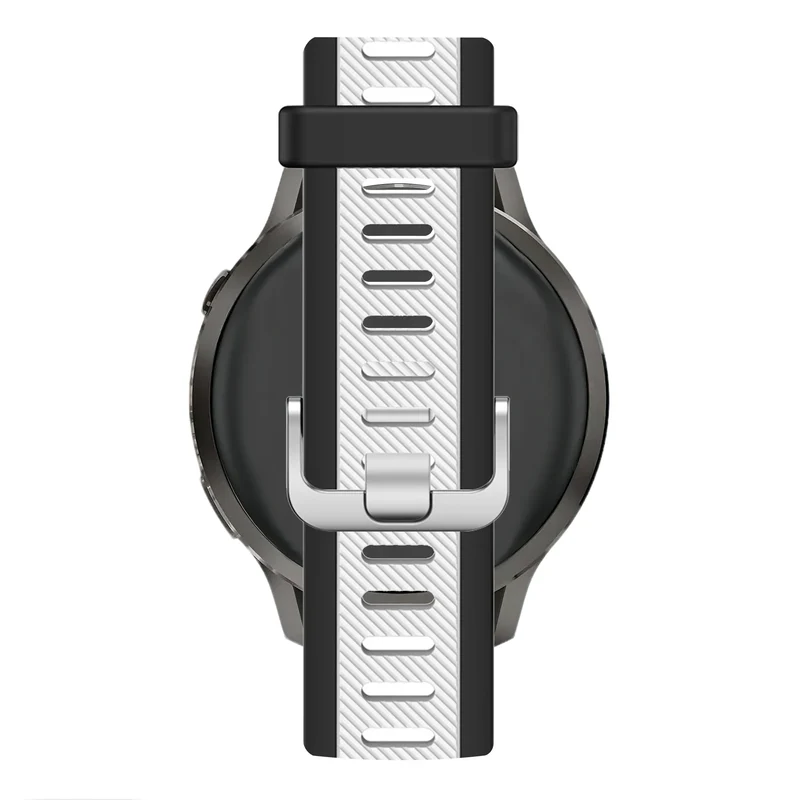 Bandz Garmin Venu 4 - 45mm Dual Sportarmband mit Schnalle (Schwarz/Weiß)