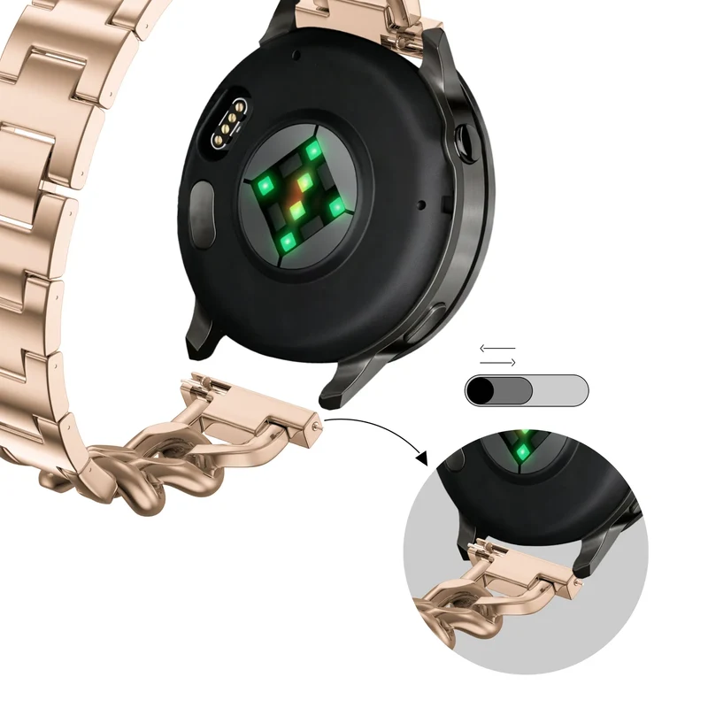 Bandz Oppo Watch X2 Mini Metallarmband 'Chains' (Roségold)