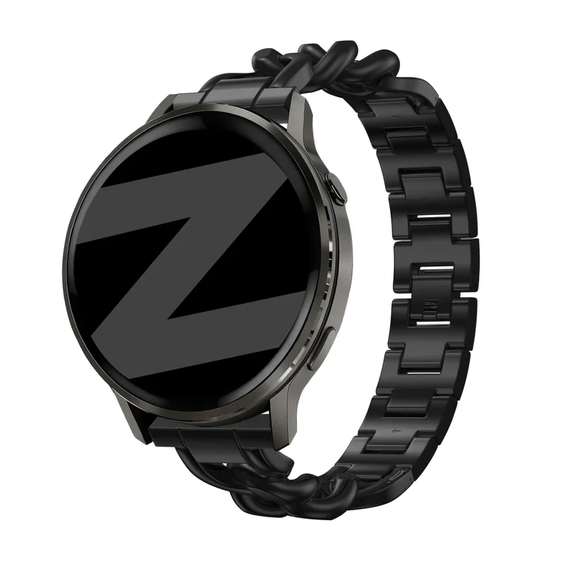 Bandz Oppo Watch X2 Mini Metallarmband 'Chains' (Schwarz)