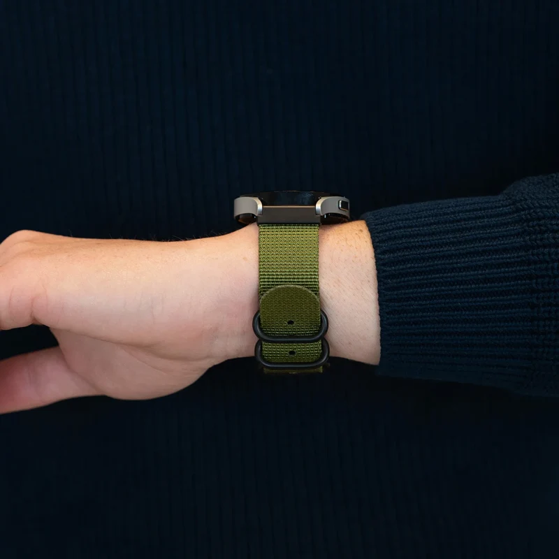 Bandz Maoo Ventura Schnallen-Nylonarmband (Grün)
