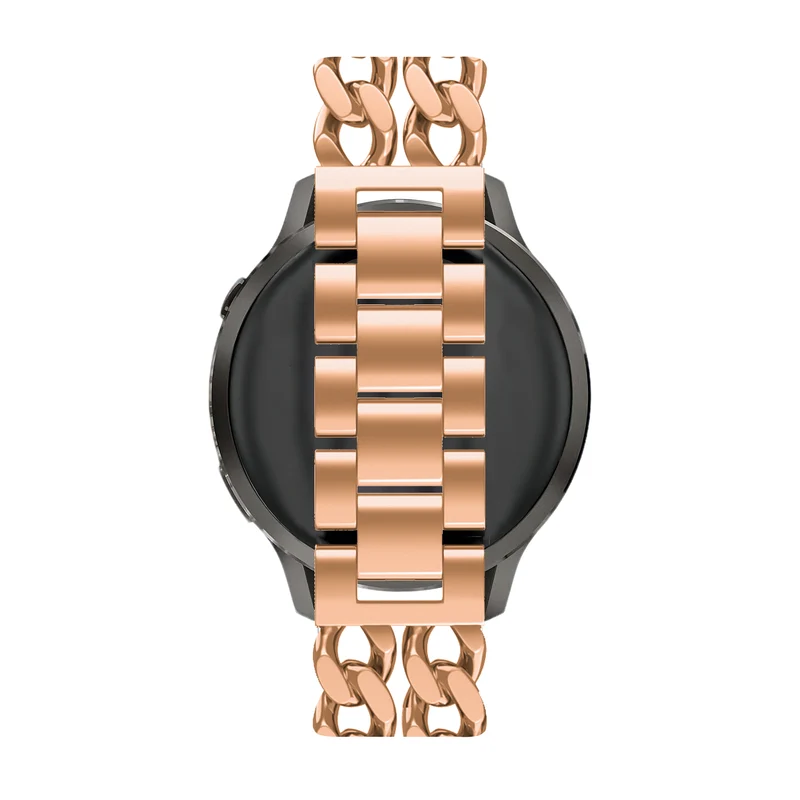 Bandz Samsung Galaxy Watch 7 - 44mm Stahlarmband 'Double Chains' (Roségold)
