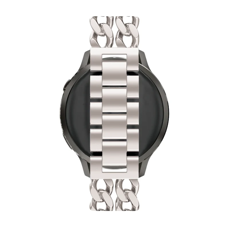 Bandz Universal 20mm Stahlarmband 'Double Chains' (Polarstern)