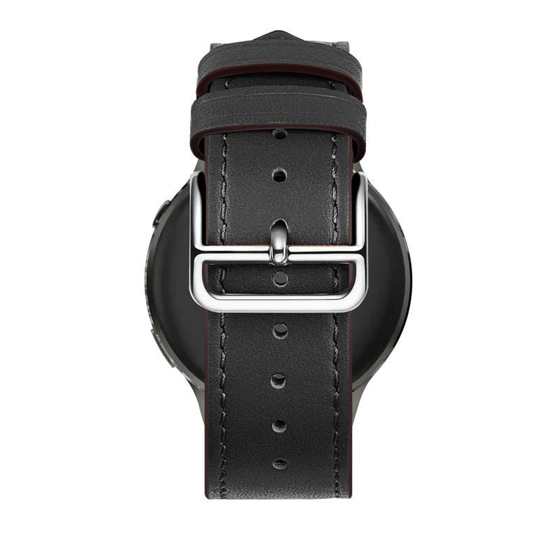 Bandz Garmin Venu 4 - 41mm Lederarmband 'Deluxe' (Schwarz)