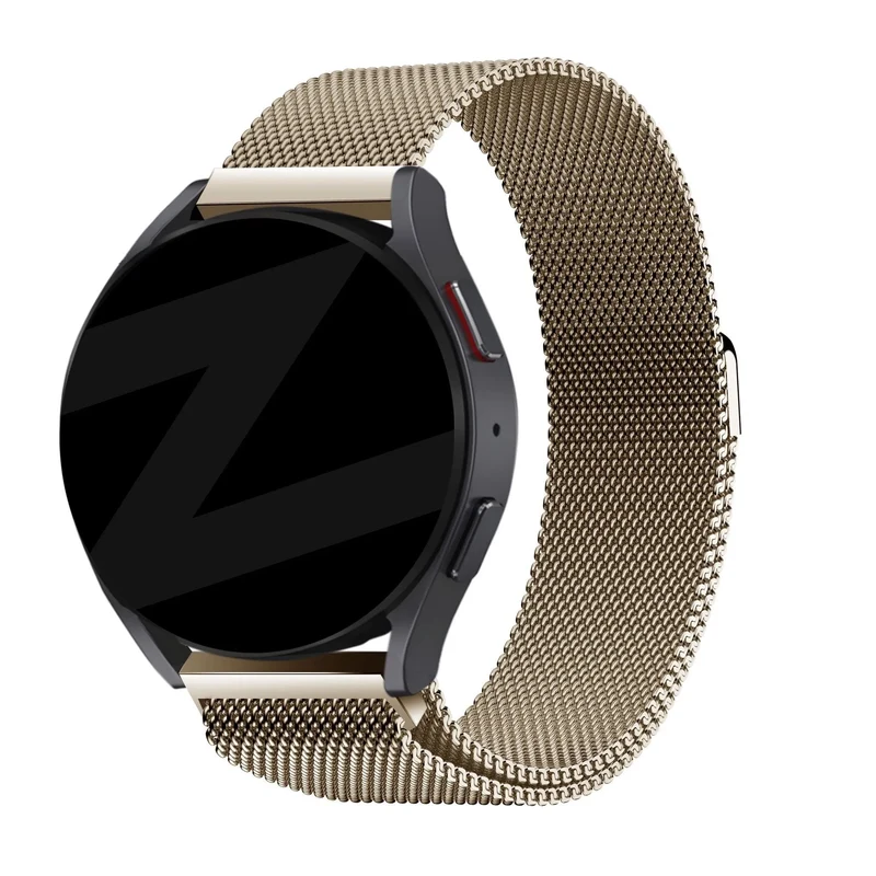 Bandz Maoo Ventura Milanese Loop Armband (Champagner Gold)