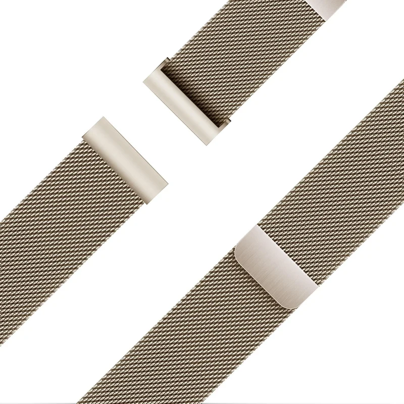 Bandz Maoo Ventura Milanese Loop Armband (Champagner Gold)