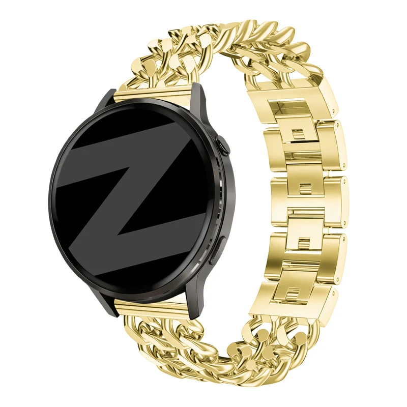 Bandz Garmin Bounce 2 Stahlarmband 'Double Chains' (Gold)