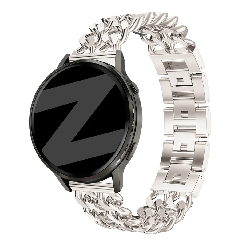 Bandz Garmin D2 Air X10 Stahlarmband 'Double Chains' (Polarstern)