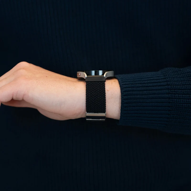 Bandz Maoo Ventura Gewebtes Nylonarmband (Schwarz)