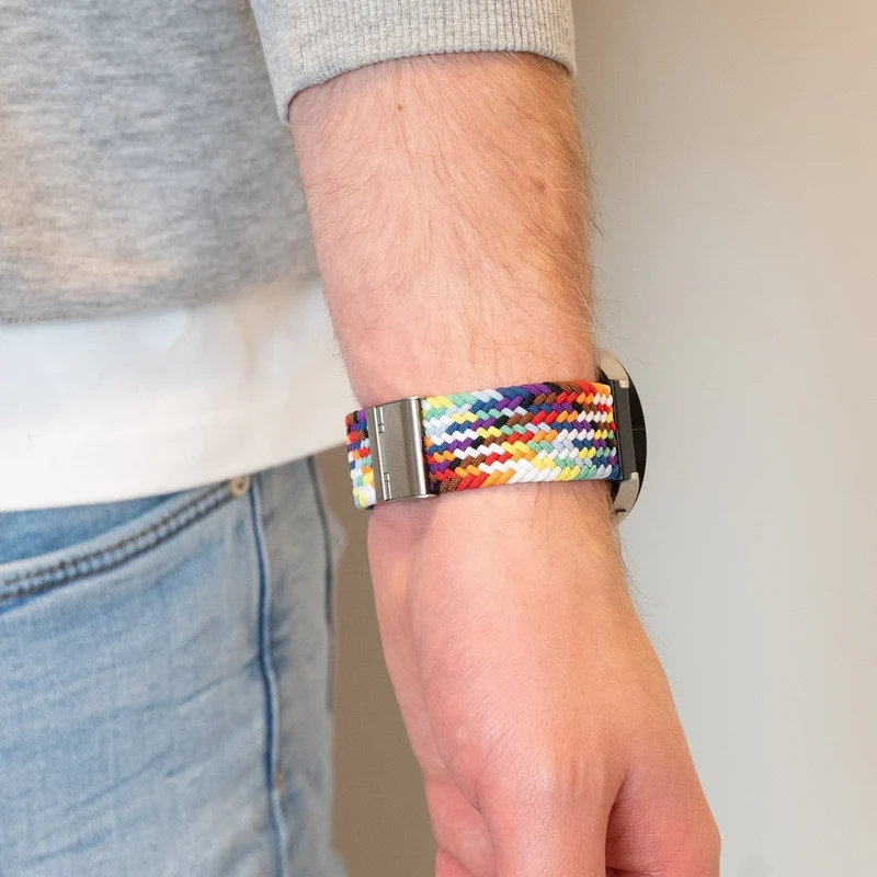 Bandz Maoo Ventura Gewebtes Nylonarmband (Regenbogen)