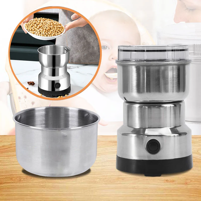 KitchenMaestro Lebensmittelmühle – Elektrische Kräuter- und Kaffeemühle 300 ml | Karnz