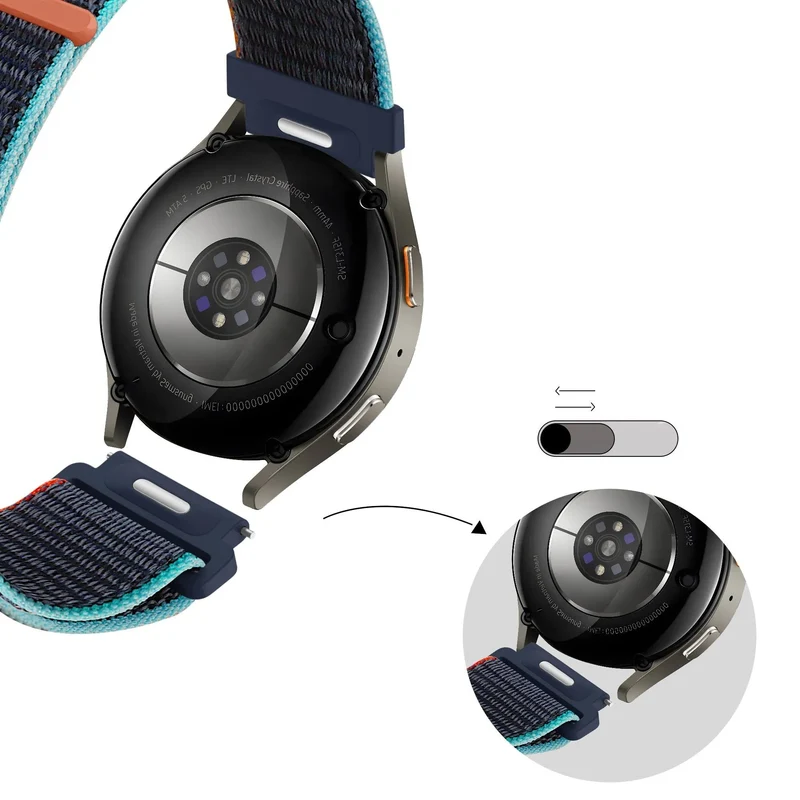 Bandz Maoo Ventura Nylonarmband 'Easy Fit' (Blau Mix)
