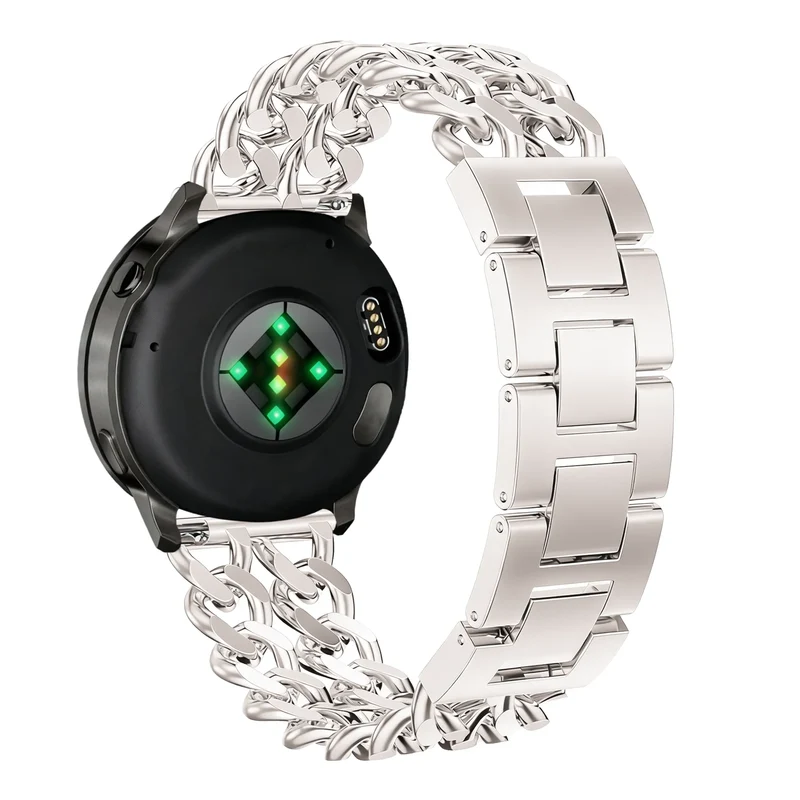 Bandz Samsung Galaxy Watch 4 Classic - 42mm Stahlarmband 'Double Chains' (Polarstern)