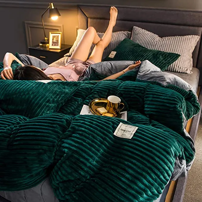 Vivolux | Ultimative Bequeme Winter Bettwäsche Kuschelige Wärme – Bettbezug 240 x 220 cm