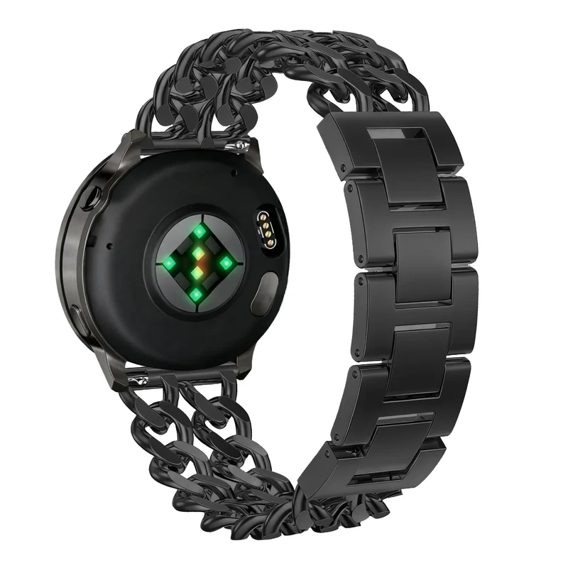 Bandz Samsung Galaxy Watch 4 Classic - 46mm Stahlarmband 'Double Chains' (Schwarz)