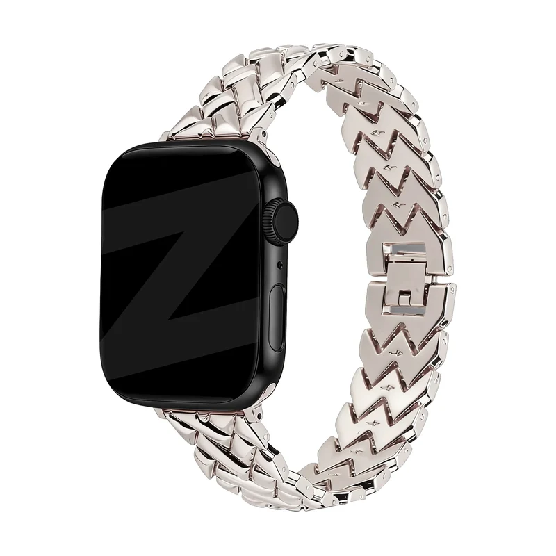 Bandz Apple Watch Metallarmband 'V-Type' (Polarstern)
