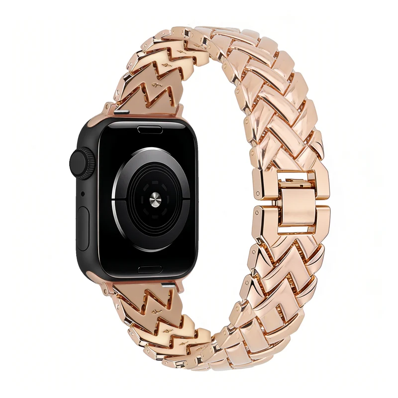 Bandz Apple Watch Metallarmband 'V-Type' (Roségold)