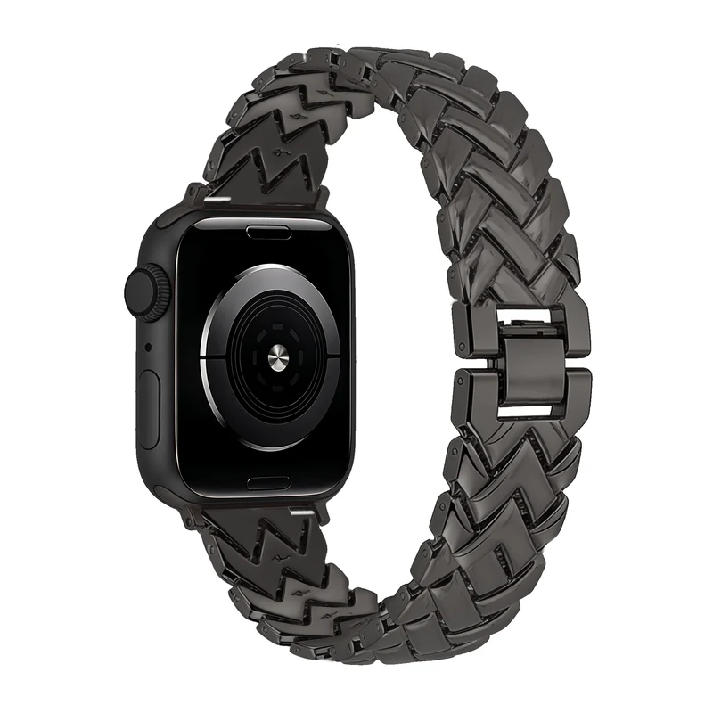 Bandz Apple Watch Metallarmband 'V-Type' (Schwarz)