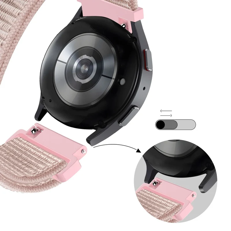 Bandz Maoo Ventura Nylon Loop Armband (Roségold)