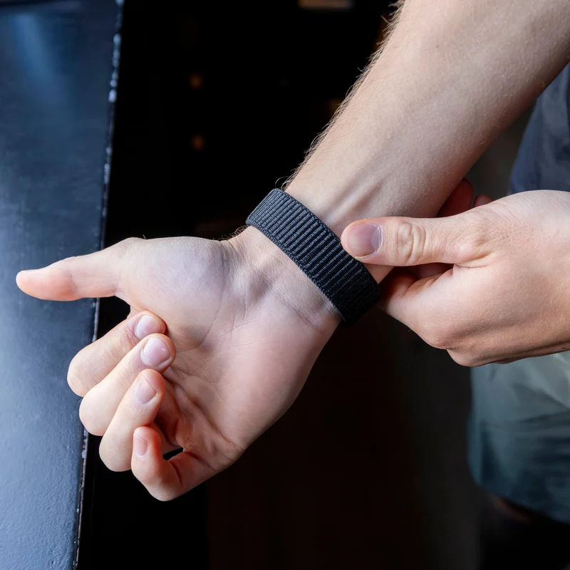 Bandz Maoo Ventura Nylon Loop Armband (Schwarz)