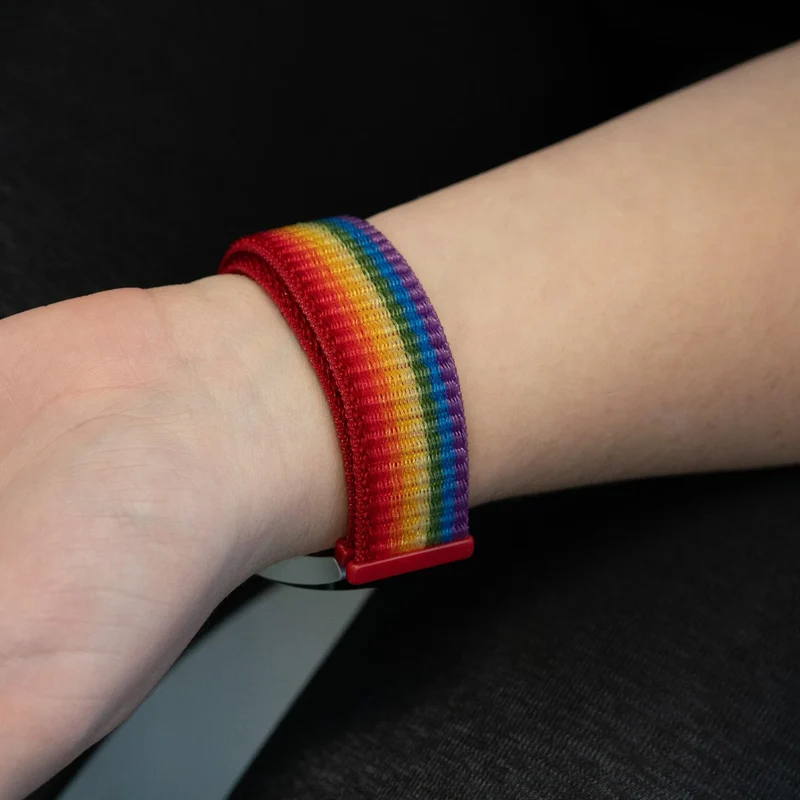 Bandz Maoo Ventura Nylon Loop Armband (Regenbogen)